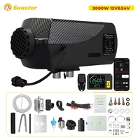 2000W Diesel Air Heater 12V/24V Ultra Silent Parking Heater with Bluetooth APP &LCD Switch Fast Heating for RV Car Truck home