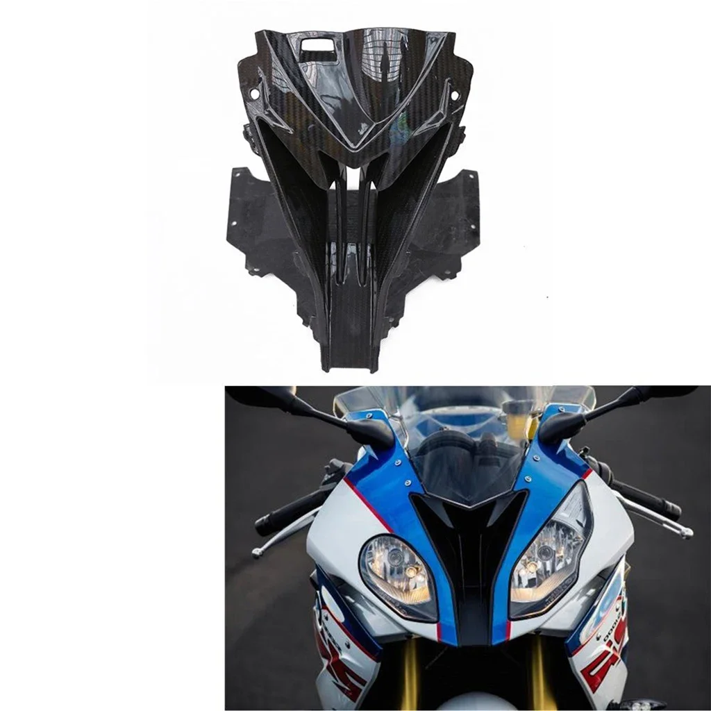 

For BMW S1000RR 2015-2018 Motorcycle Modification Carbon Fiber Head Nose Cowl Air Intake Shell Center Front Fairing Cowls