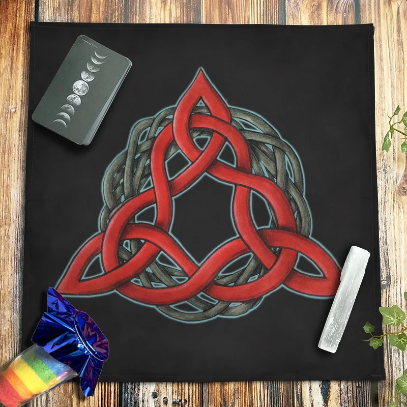 11 Style Celtic Symbol Tarots Tablecloth Velvet Altar Cloth Spiritual Rune Pagan Pendulum Oracle Card Pad Tree of Life Art Decor