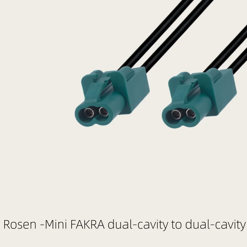 Mini-Fakra Dual-Cavity HFM Female to SMA Male Straight Head 1.5DS Cable Adapter