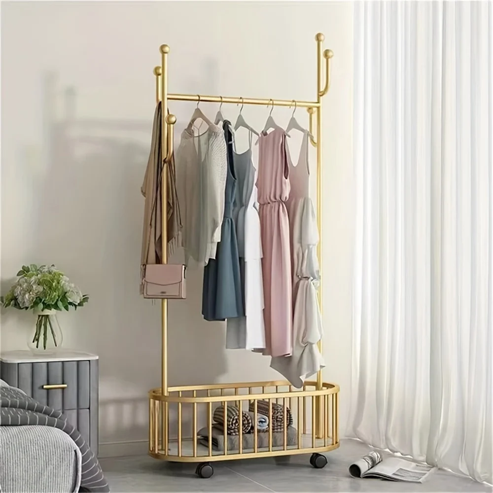 Clothes drying rack, floor folding indoor clothes drying rack, balcony and bedroom clothes hanging rack, household simple clothe