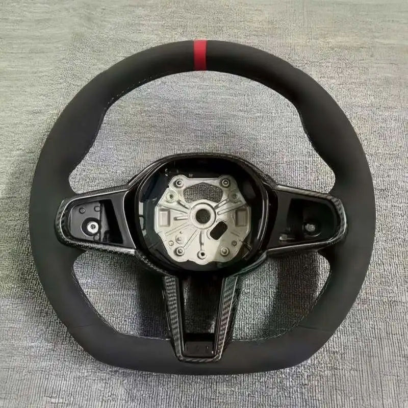 Quick Delivery Suede Carbon Fiber Steering Wheel For BMW G01 G06 G12 G11 G30 G21 G20 G05 G80 G82 G38 M6 M4 M5 M3 G87 X3 X4