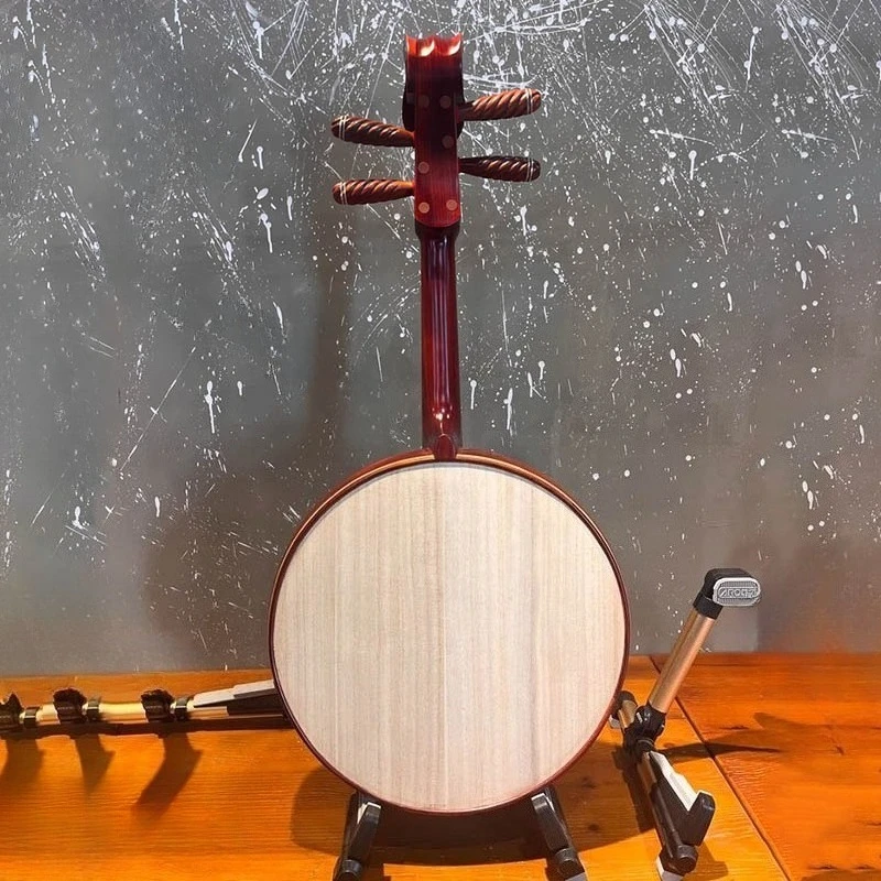 Rosewood Zhongruan Professional Traditional Plucking Instrument Adults Children Playing High-pitched Ruan Folk Musical Zhongruan