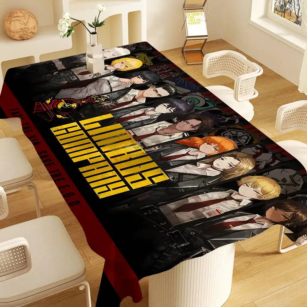 Game L-Limbus-Company Washable TableCloth for Wedding Party Dining Banquet Decoration Luxuriou Table Table Protector Cloth