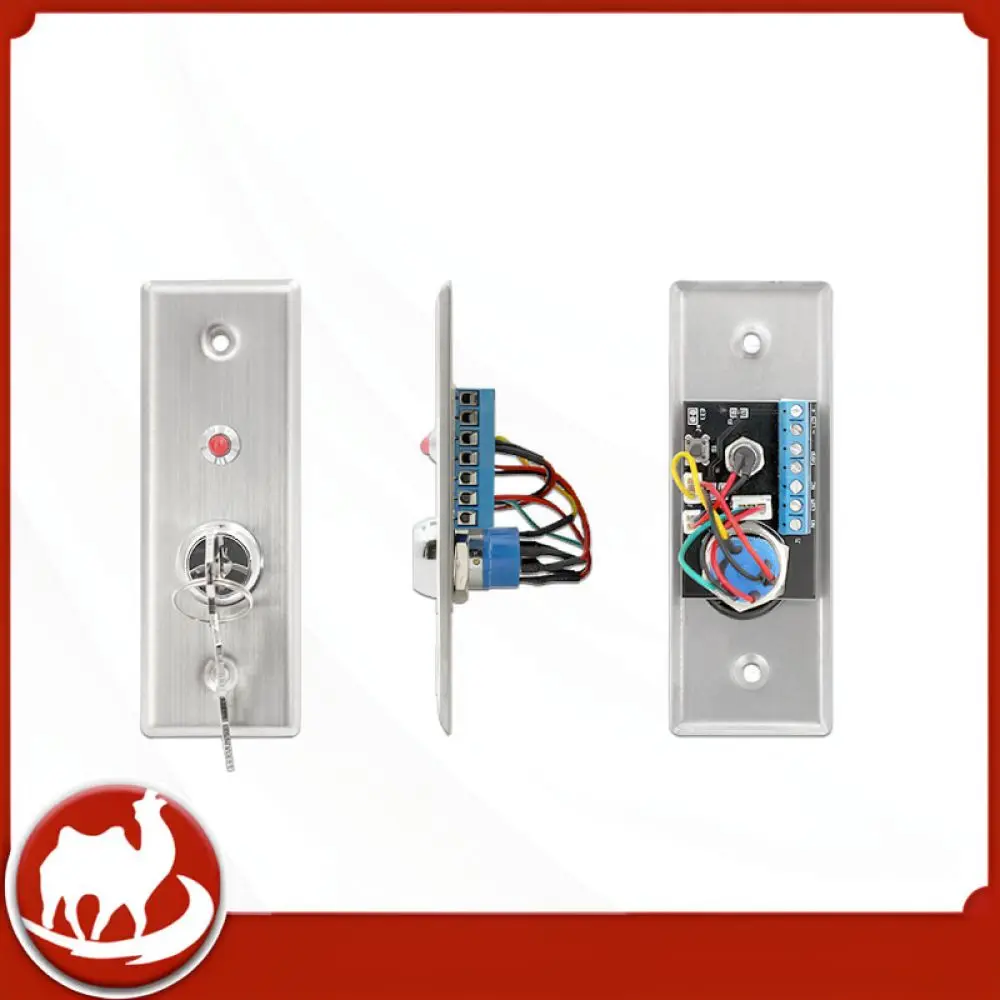 Access Control Key Switch Metal Wall Mounted Button With Visual LED Feedback Signal Controller For Industrial Doors