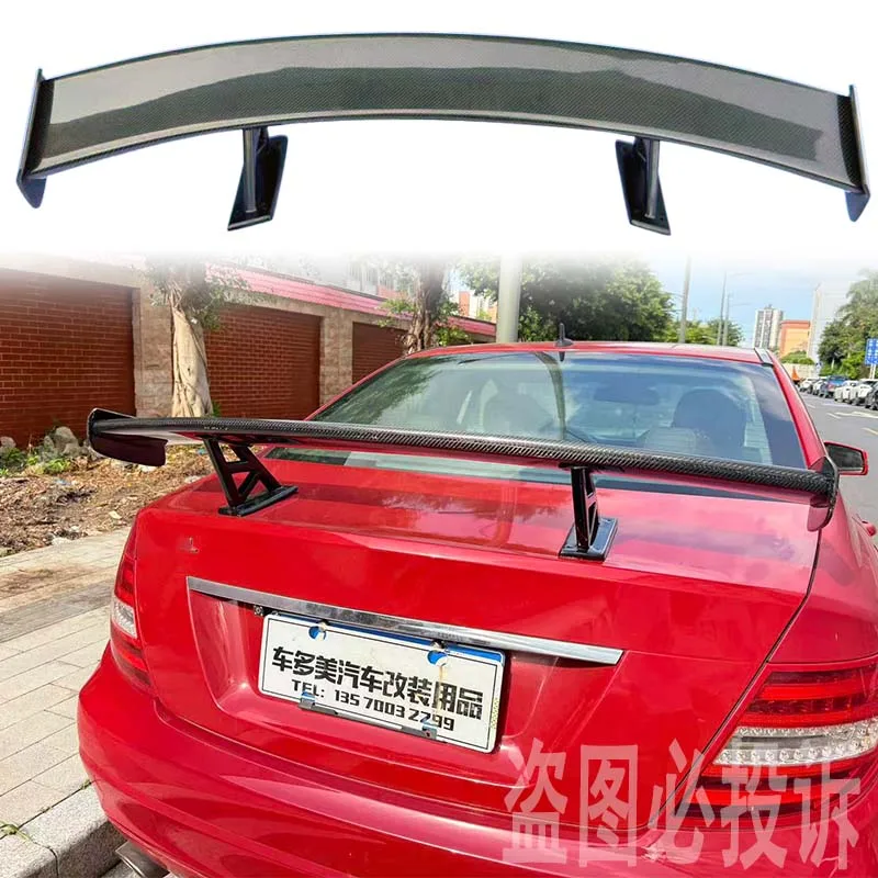 

For Mercedes Benz W204 C class 4 Door 2007-2014 C180 C200 C300 External parts Body kit Rear spoiler 100% carbon fiber material
