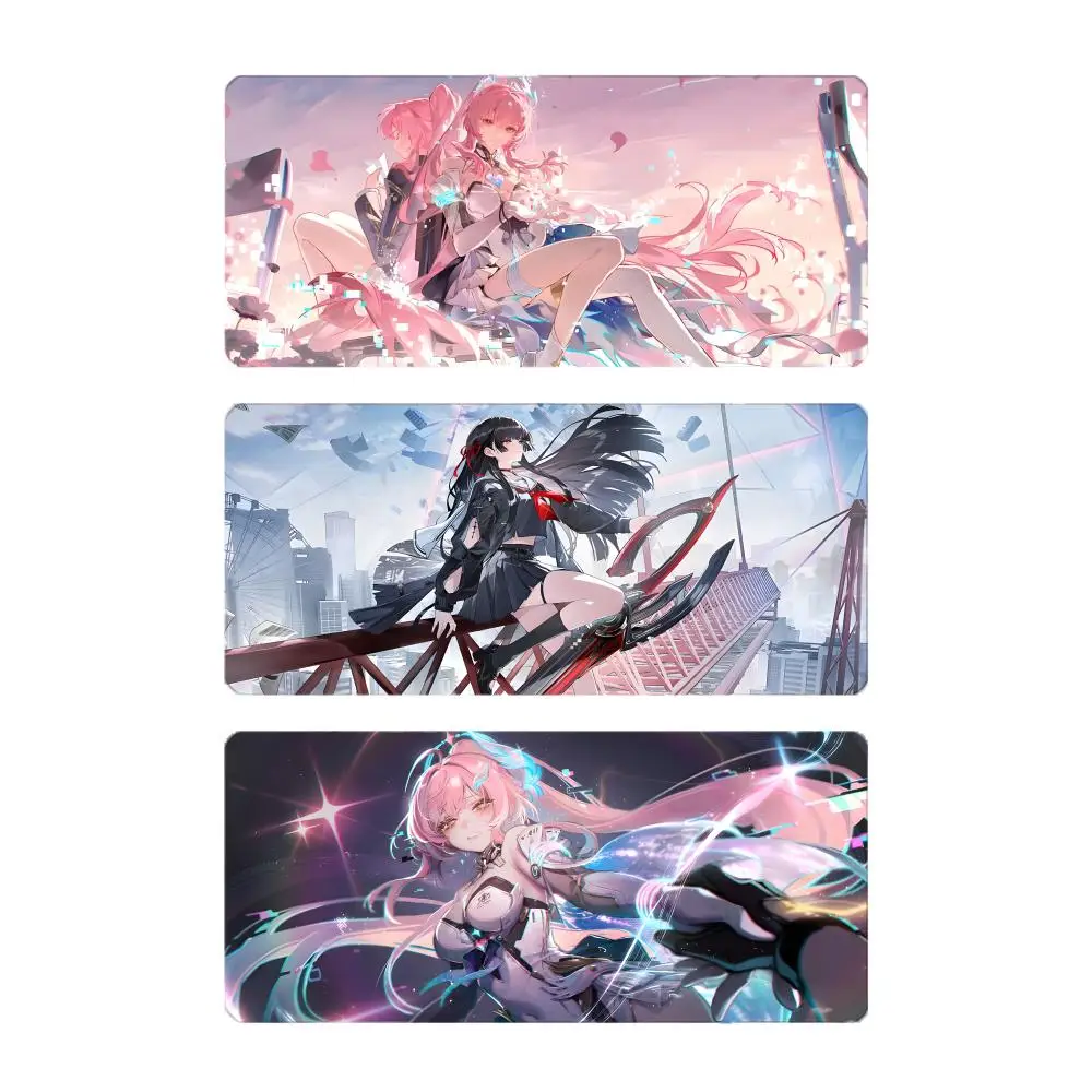 Cool New Game W-Wuthering Waves Mouse Pad Large Gaming Mousepad with Stitched Edges Thickened Desk Mat PC