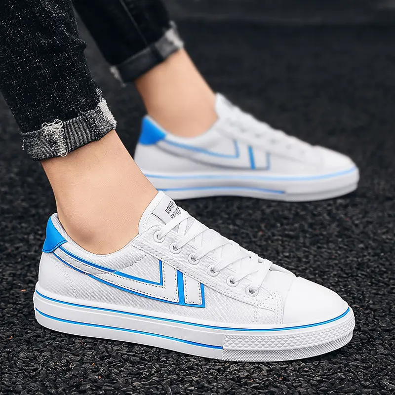 

Original Brand Men and Women Clearance Shoes Sewing Letter Lace Up Canvas Shoes for Man High Street Casual Walking Shoes