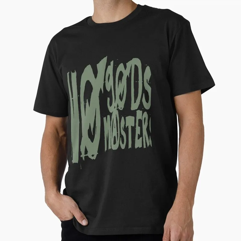 No Gods No Masters Anarchy Symbol Graphic T‑Shirt 0905 Anarchist Slogan Punk Rock Rebellion Unisex Cotton Short Sleeve Tees