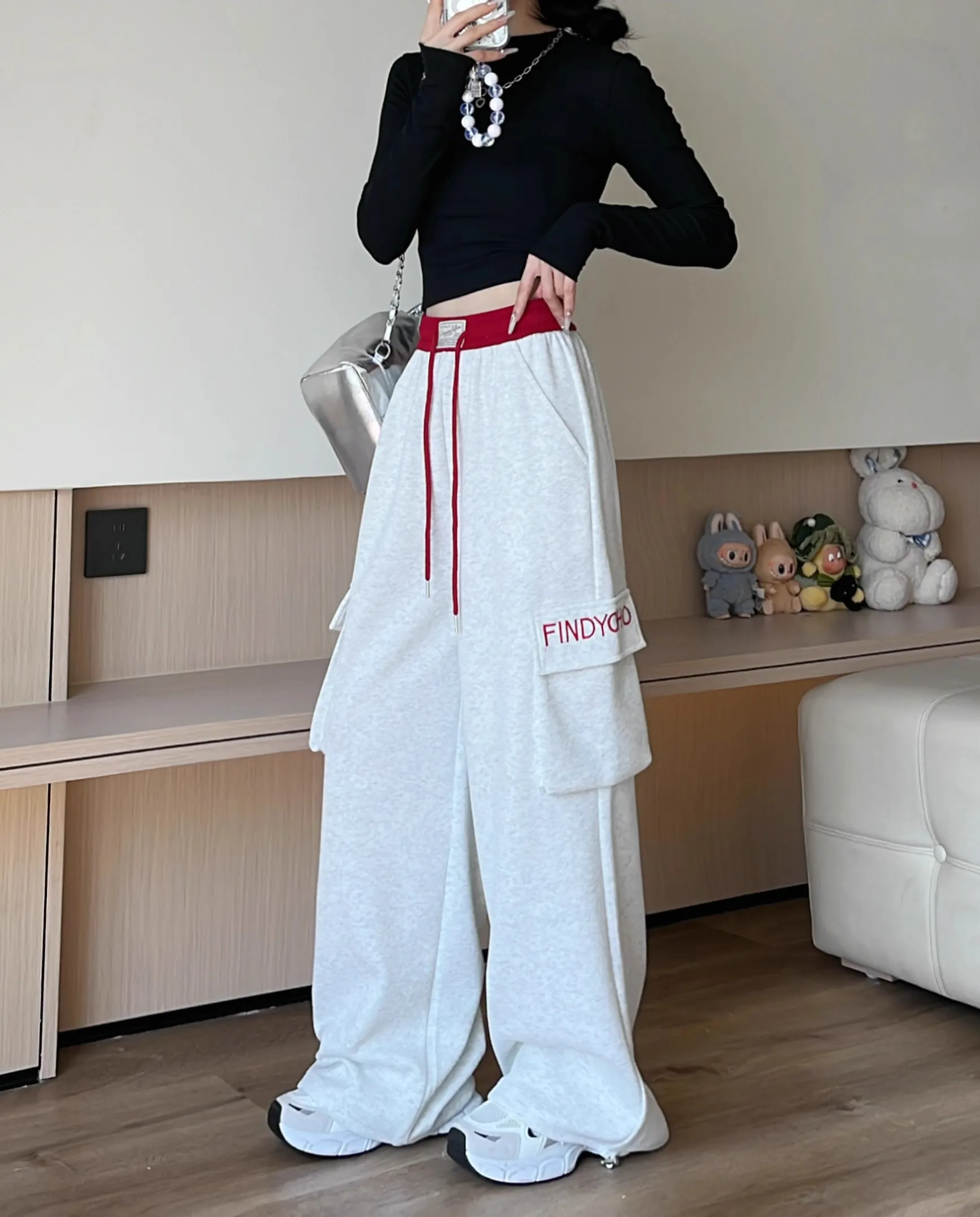 Pants Womens Quick Dry Cotton Summer Youth Style Cotton-Linen Outdoor Drawstrings Flowy Elastic Lightweight Urban Social Scene