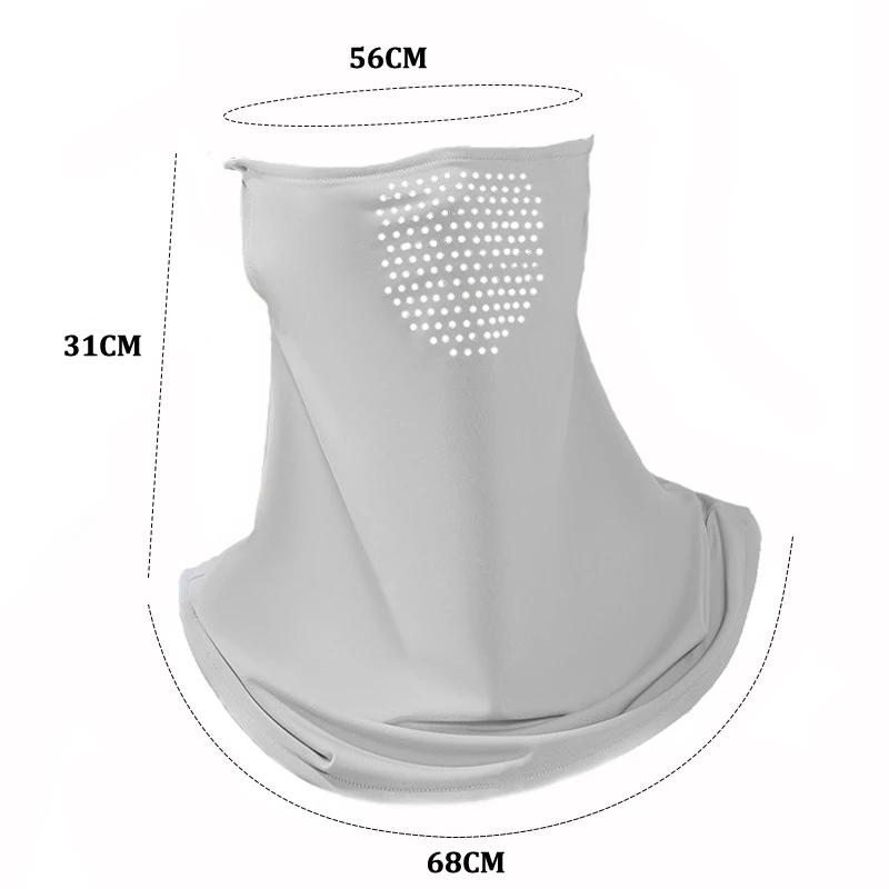 1 قطع UV حماية في الهواء الطلق الرقبة التفاف غطاء الرياضة الشمس برهان مريلة الجليد قناع حريري واقي الوجه تسلق الجبال وشاح هدايا عيد الميلاد