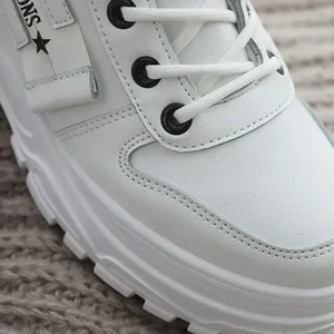 Botas de neve de cano alto para mulheres, botas de plataforma, sapatos casuais, tênis quentes, plus size 45, inverno, novo 10 principais vendas botas feminina plus size - №7