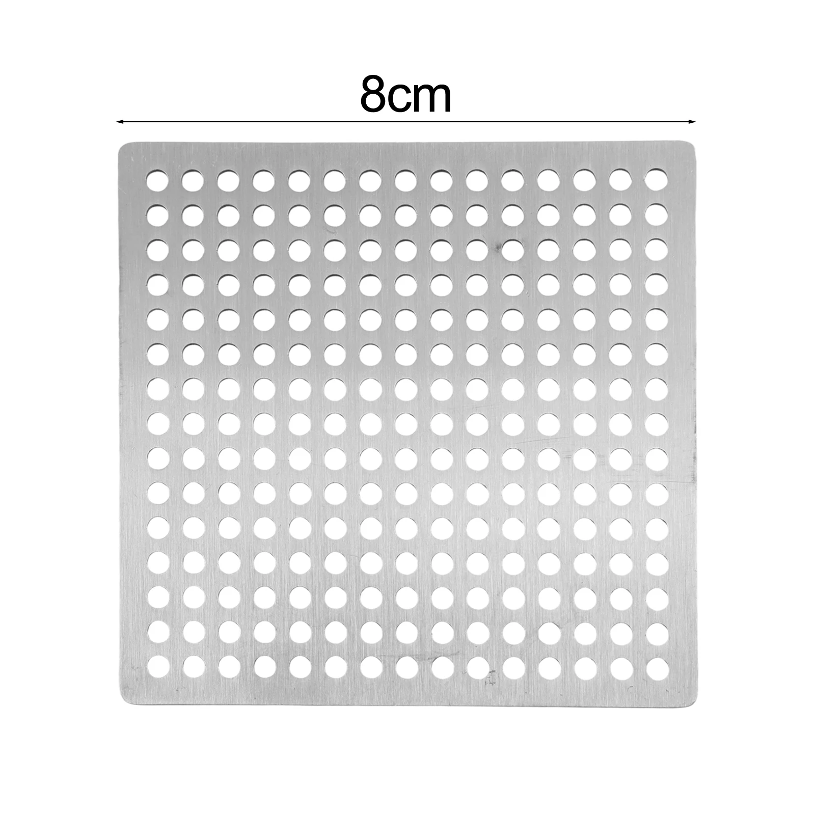 Stainless Steel Square Bathroom Shower Drain Cover Hair Strainer for Sink Designed for Efficient Hair and Debris Collection