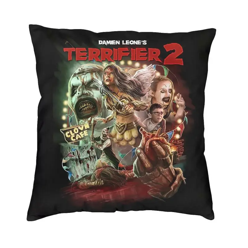 Custom Terrifiers Two Movie Cushion Covers Sofa Home Decorative Square Throw Pillow Case 45x45cm