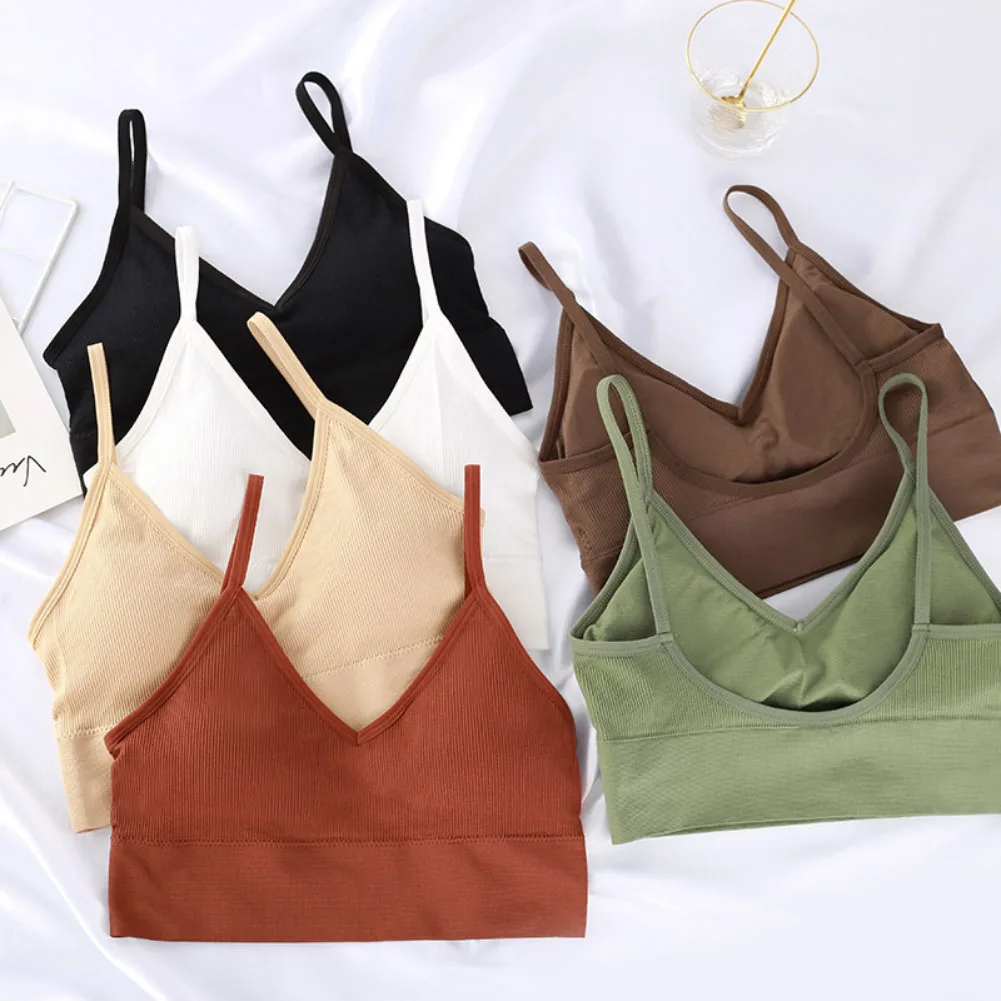 Women's Tube Tops Brassiere Women's Sports Bra Push Up Underwear Tops Seamless Sports Top Sexy Tops