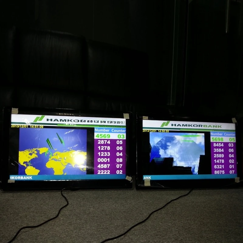 Full Wireless Management System Queue Machine with Double Billing Printer