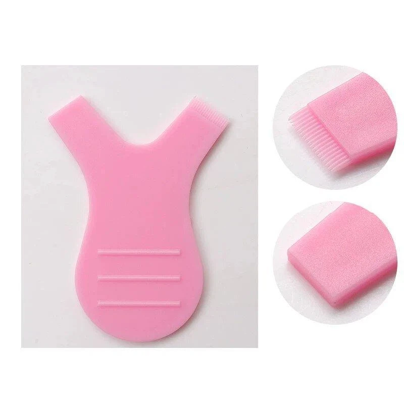 50pcs Makeup Eyelash Brushes Reusable Plastic Clean Comb Y Shape Eyelash Lifting Curler Eye Lash Extension Perm Accessory