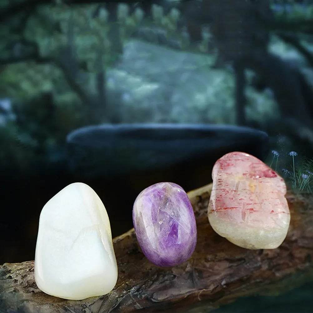20Pcs Natural Stone Polished Crystal Ornaments Portable Home Decoration Bedroom Living Room Car Store Gifts Creative Natural Ore