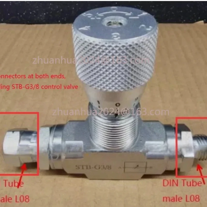 

3/8" L08 Bidirectional Hydraulic Restrictor Valve STB-G3/8 for Mini Excavator