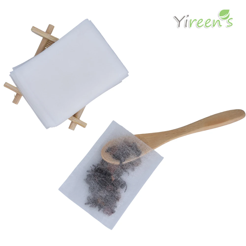 

50 X 60mm 10000pcs Corn Fiber Heat Sealing Tea Bag PLA Biodegraded Herb Loose Spice Filters