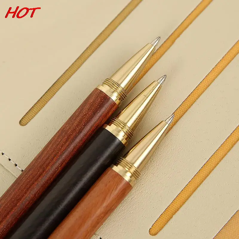 Vintage Brass Ballpoint Pen High-Grade Neutral Signature Pen Business Gift School Students Office Stationery Writing Supplies