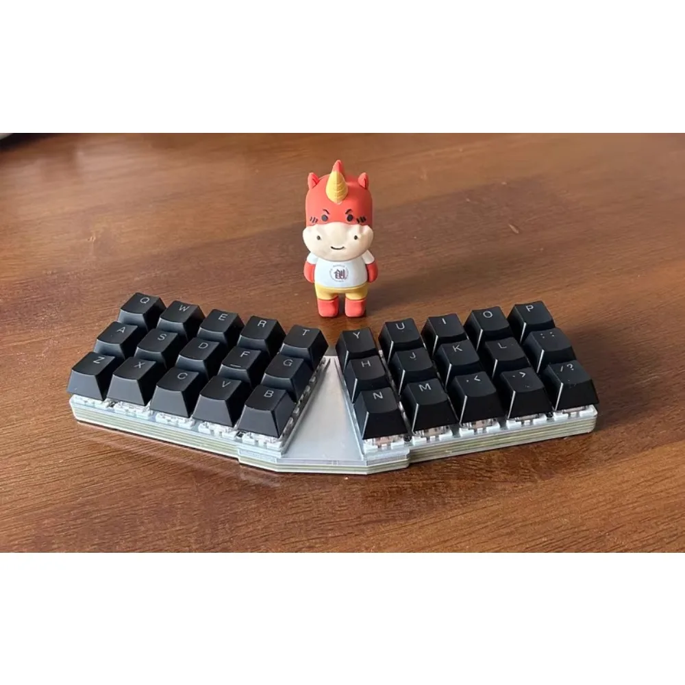 

V30 Mini Split Keyboard Custom Aluminum Base Plate Keyboard Wired 30% Hot Swapping Light Portable Keyboard Game Accessory Gift