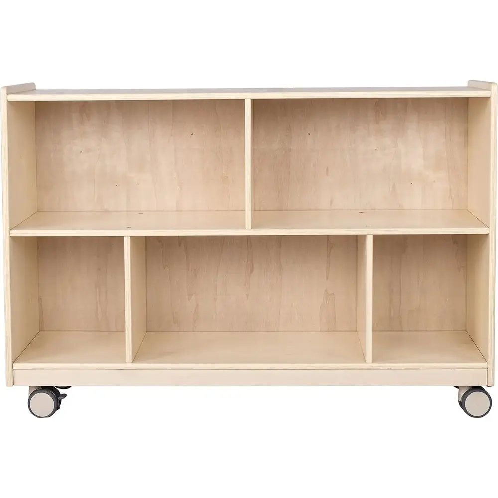 

30 High 2-Shelf Storage for Kids, Classroom Reading Nook, Preschool & Daycare Toy Organizer, Toddler Playroom Bookshelf, Assembl