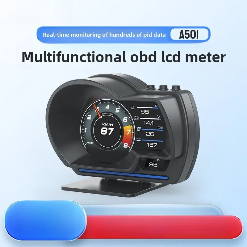 

HUD Проекционный дисплей OBD ЖК-метр Мониторинг вождения компьютера Турбинный счетчик A501 Smart