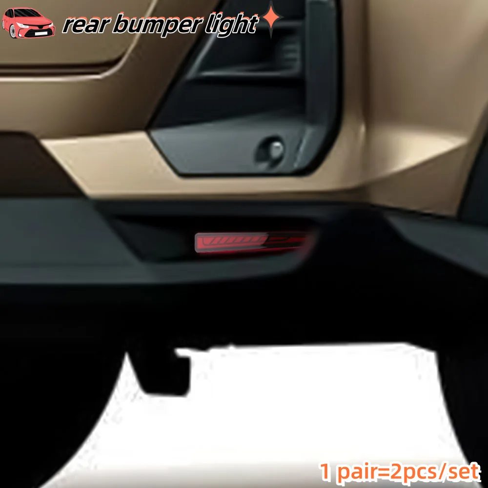 Car LED Rear Reflector Fog Lamp for Toyota Raize 2019 2020 2021 2022 Brake Light Rear Bumper Turn Signal Lamp