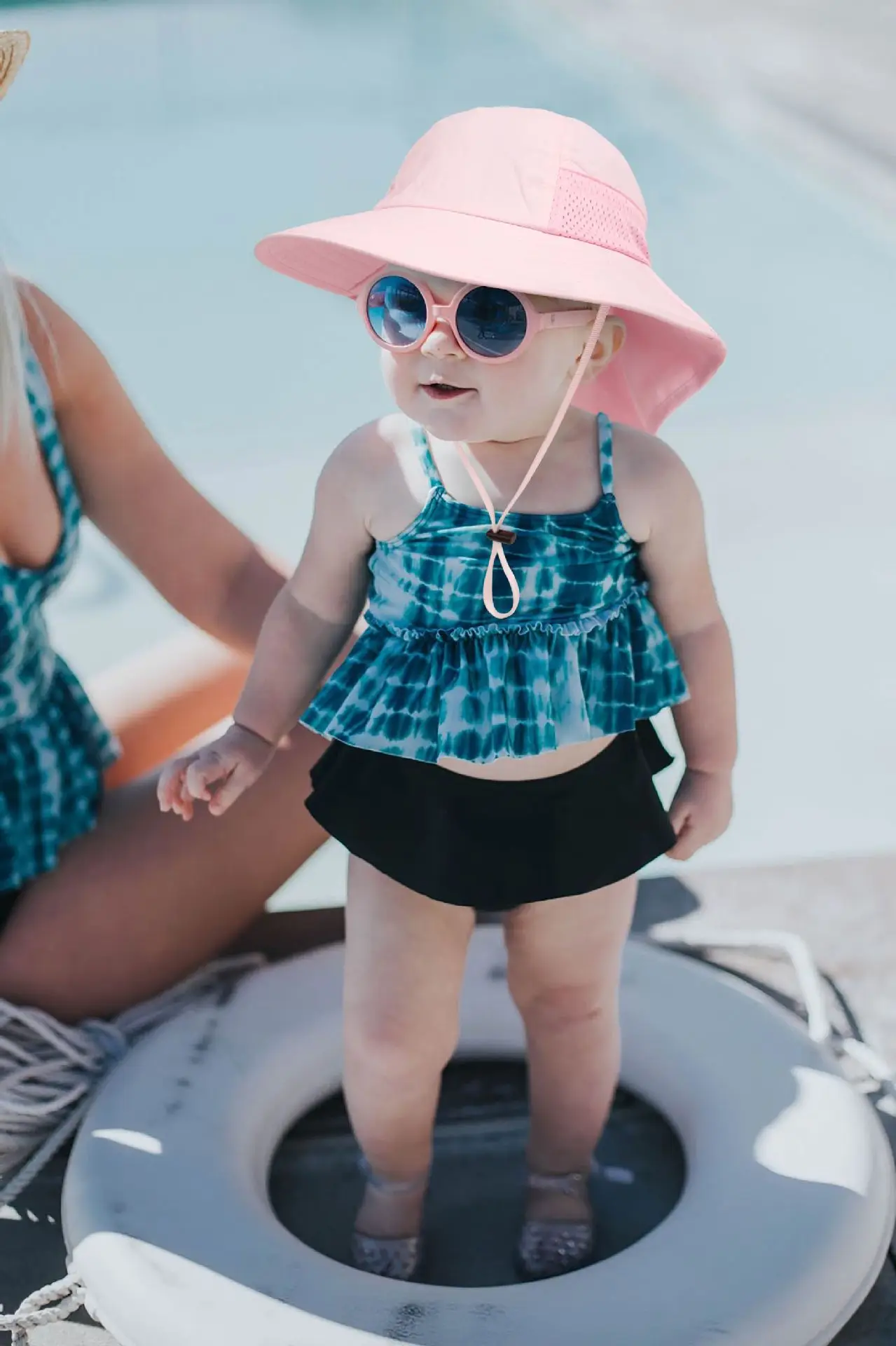 Verstellbare Fischermütze für Kinder, personalisierbar, für Frühling und Sommer, Baby, Sonnenschutz, Halsabdeckung, Mütze für Jungen und Mädchen, 2–6 Jahre, Strandkleidung – Detail 18