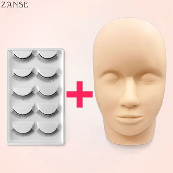 Eyelash Extension Training Head & Lashes Pack Makeup Practice Model Fake Mannequin Head…