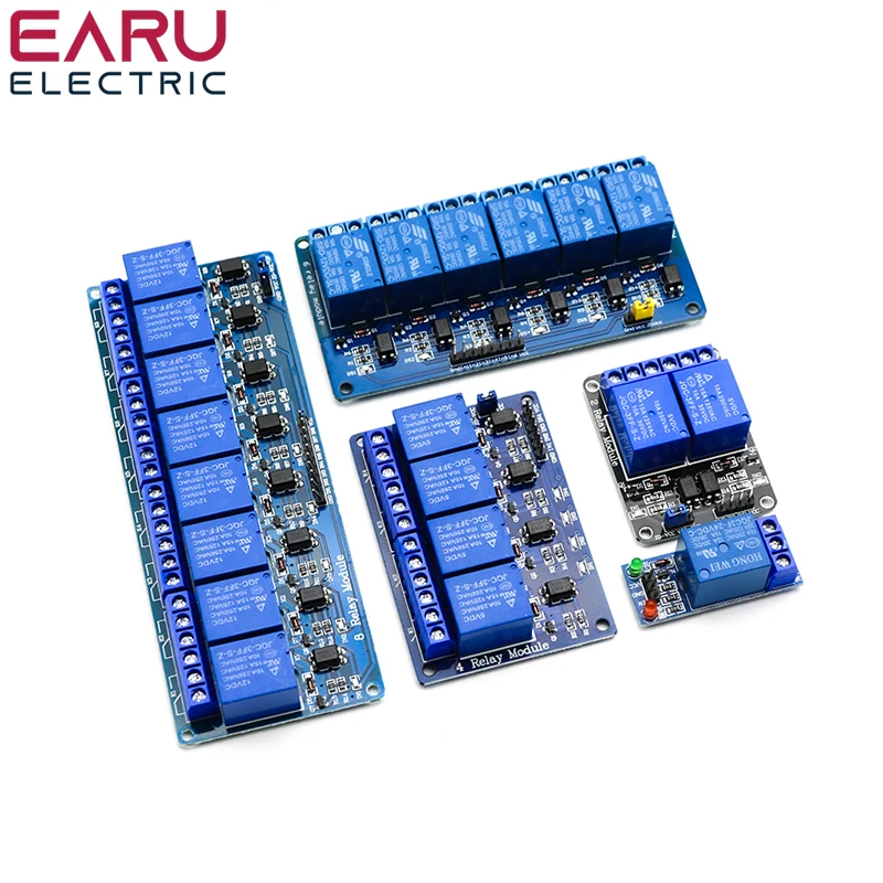 

5V 12V 24V Relay Module With Optocoupler Relay Output 1 2 4 6 8 16Way Relay Module For Arduino PLC Automation Equipment Control