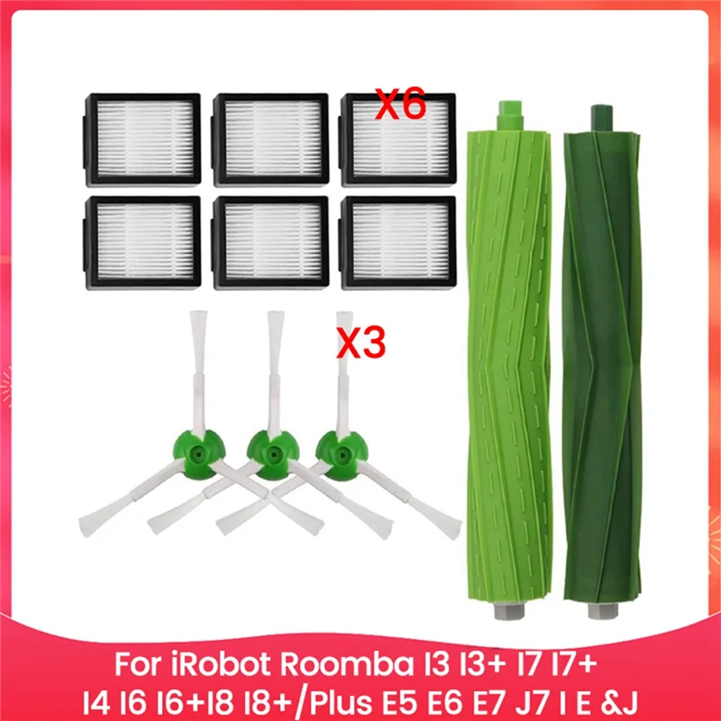 ABRW-Per Irobot Roomba I3 I3+ I7 I7+ I4 I6 I6+I8 I8+/Plus E5 E6 E7 J7 I E &J Serie Aspirapolvere Rullo Spazzola Laterale Filtri