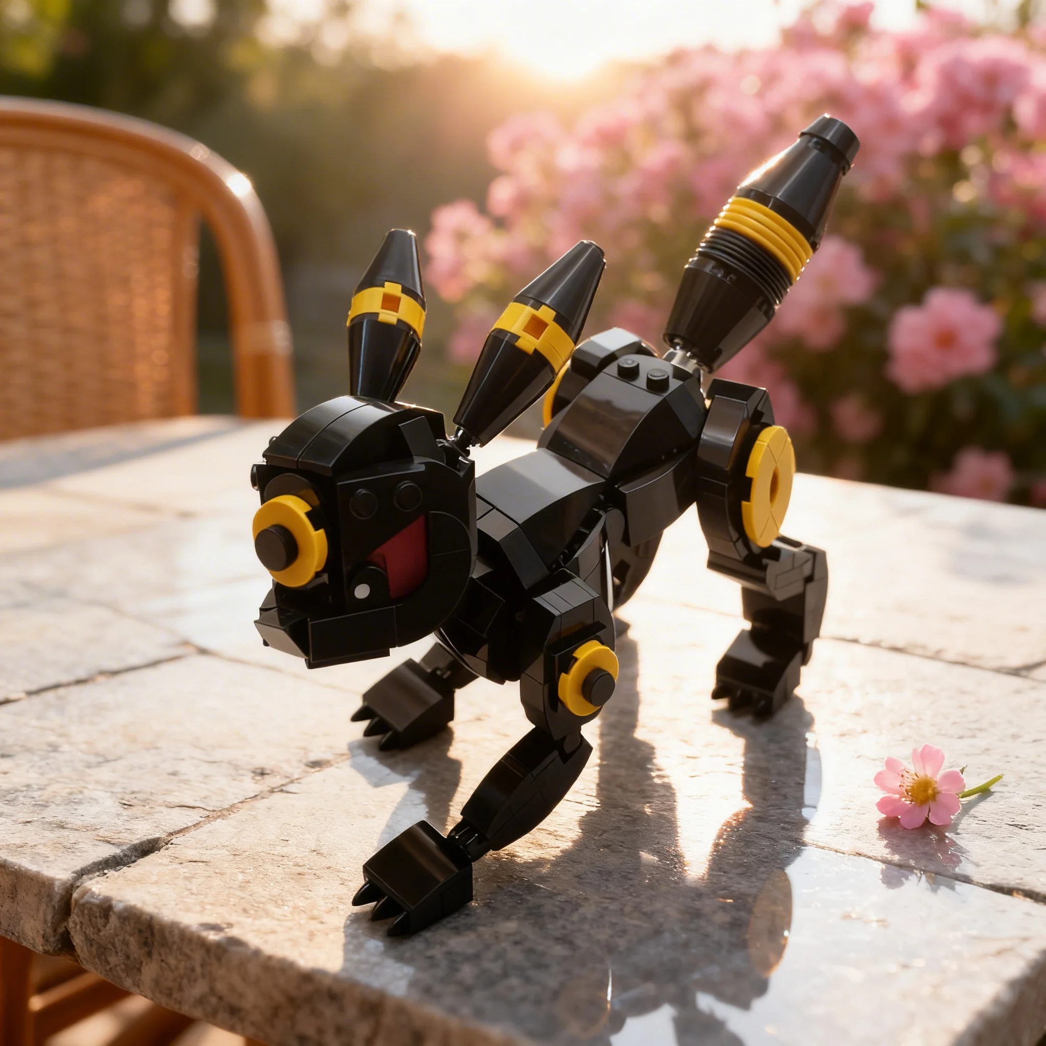 

320PCS MOC Creative Model Umbreon DIY Ideas Assembly Bricks Birthday Gift Display Collectible Decoration Collection Showcase Set