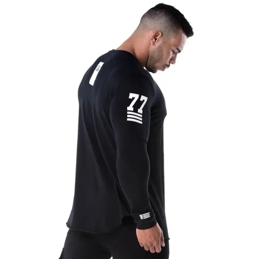 Men Gym Fitness Compression Running Sport Quick Dry Shirts Skinny Long Sleeve T-shirt Male Jogging Training Tees Tops Clothing