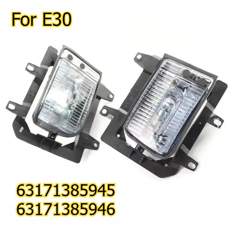 

1pair for E30 E30 318I 325I 325E Fog Lamp Assembly Without Bulb Front Bumper Anti Fog Light 63171385945 63171385946