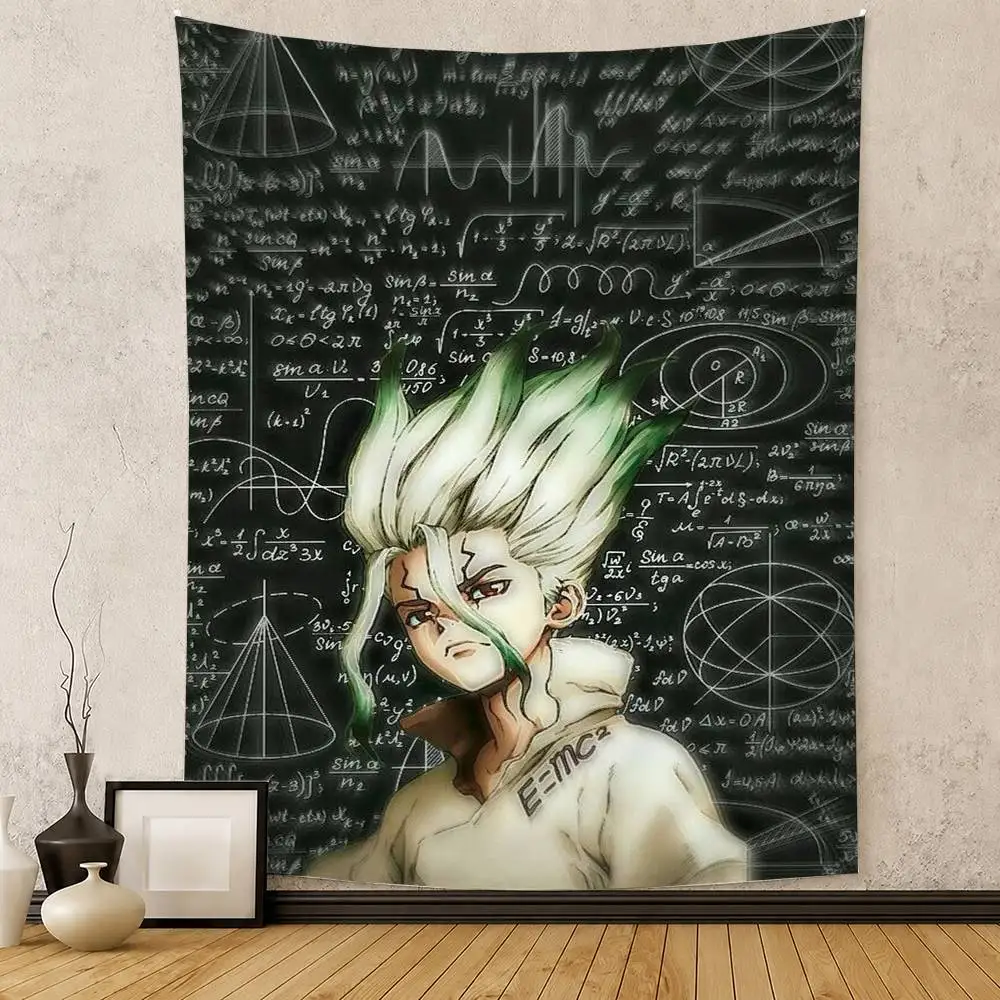 CUTE Anime D-Dr. Stone Flag Digital Printing Banner for Garage Wall Out Door Decoration