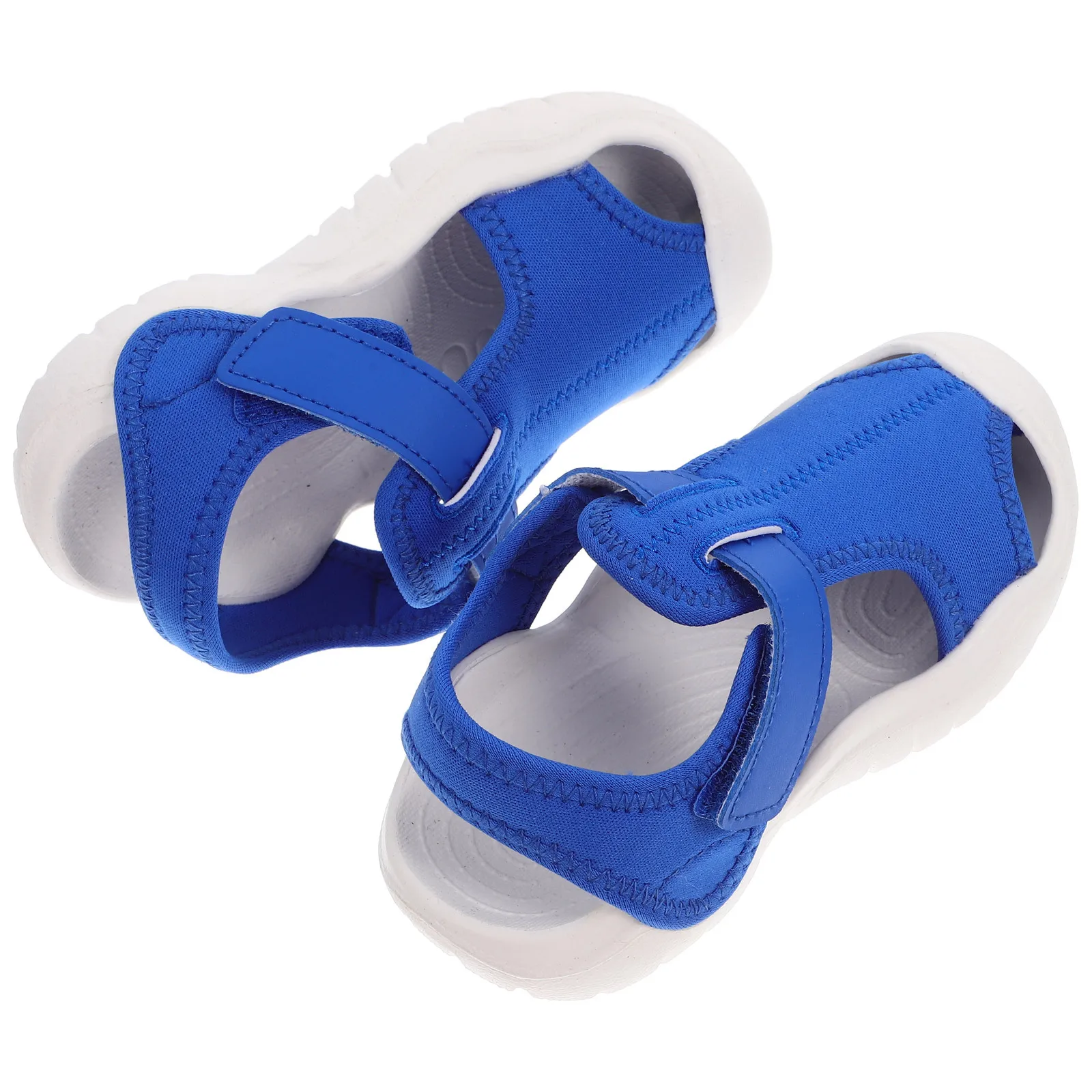 

1 пара детских сандалий, устойчивые к ударам, легкие в носке пляжные сандалии на плоском каблуке, летняя детская обувь