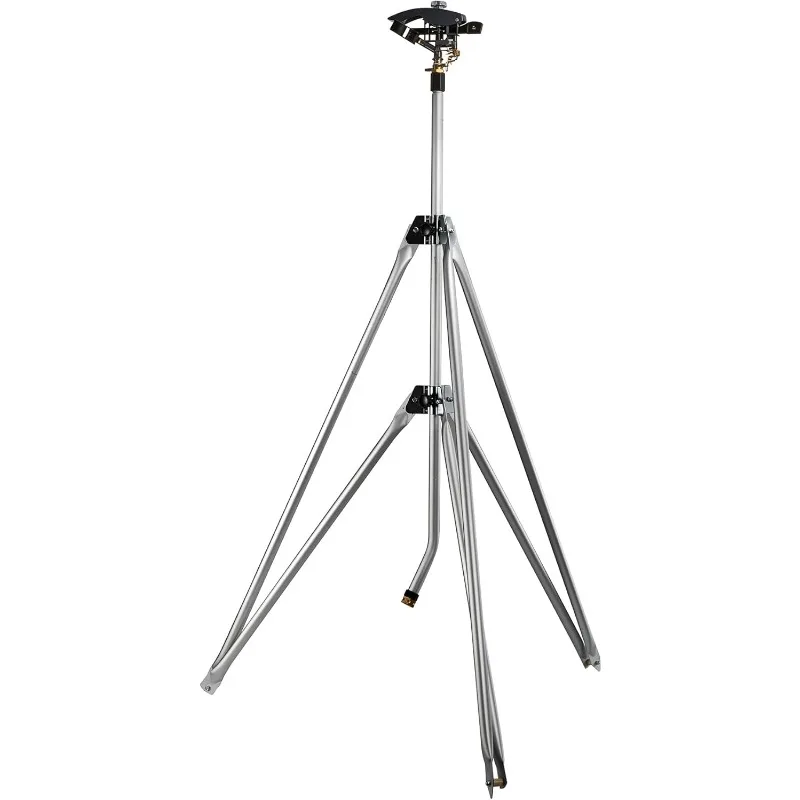 

Heavy Duty Long Range Water Sprinkler 300003 On Tripod Stand with 120 ft Diameter Reach by New England Garden Tools