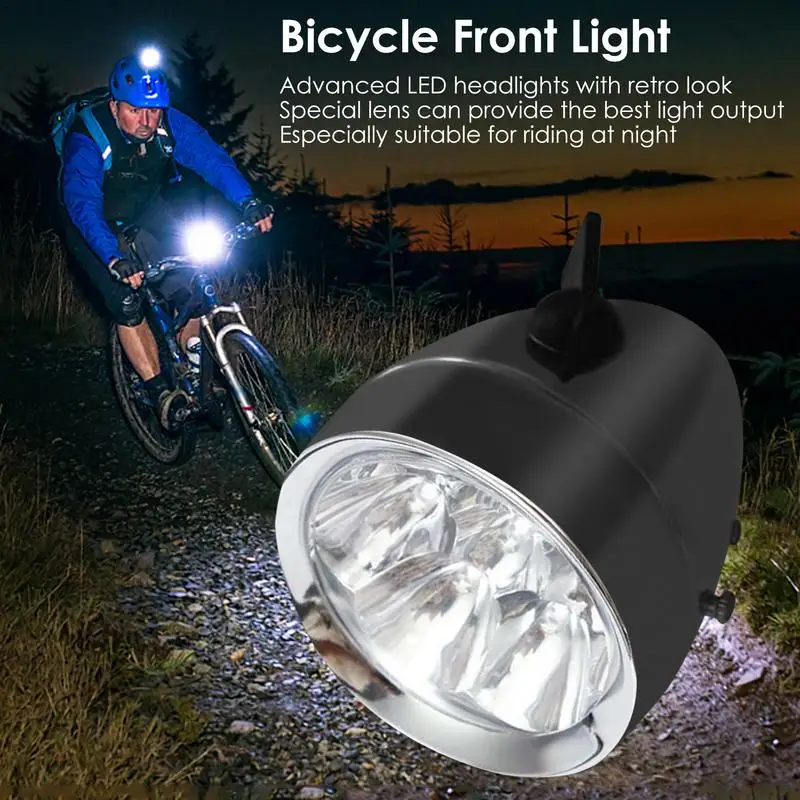 Bicycle Front Light Vintage Bike Light With Metal Shell Vintage Retro Bicycle Bike Front Light Lamp Headlight With Bracket Bike