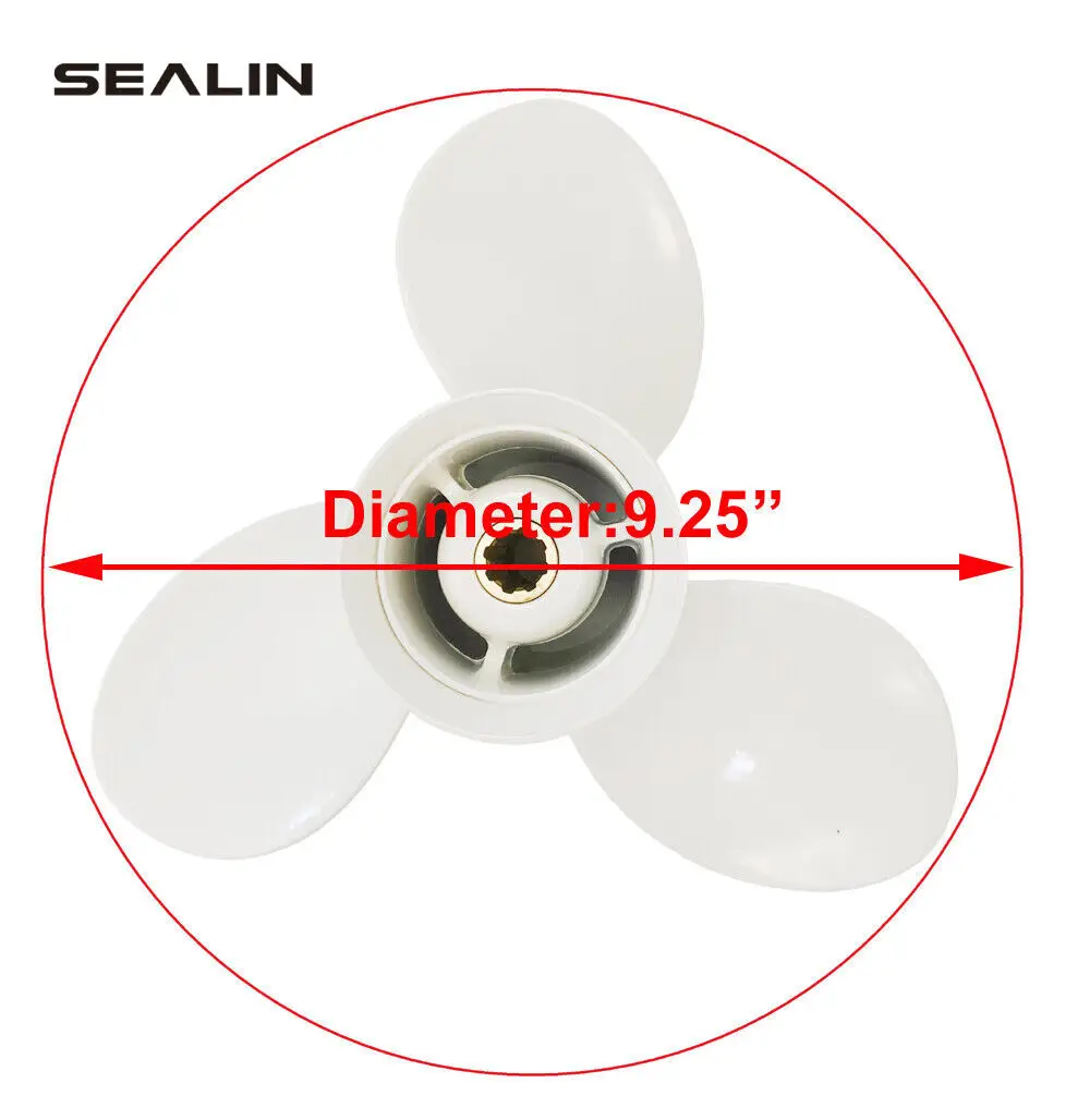 

Boat Propeller 9 1/4x10-J for Yamaha Outboard Motor 9.9HP 15HP 20HP T8 T9.9 F9.9 63V-45952-10-00