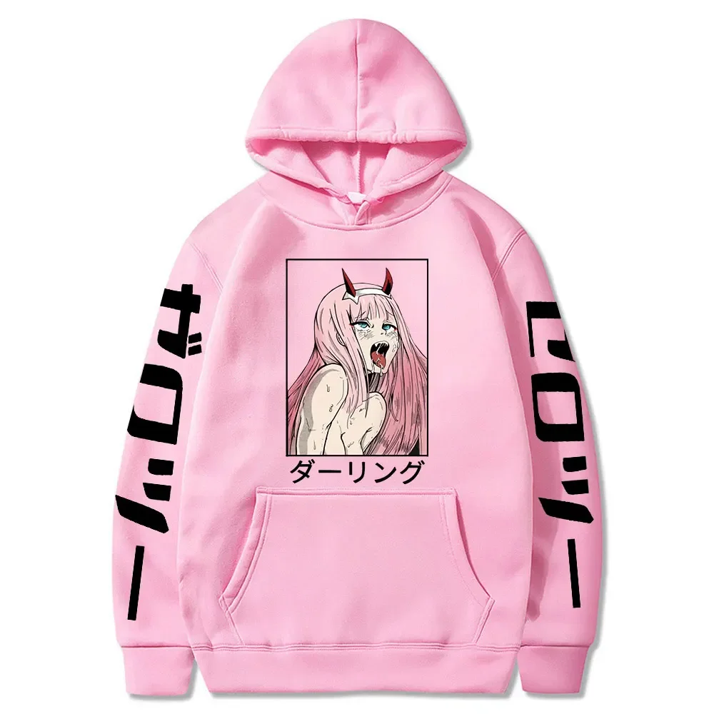 Darling In The Franxx Anime Pullover Women Unisex Hoodies S Fleece Sport Sweatshirts Zero Two Hoodie Oversized Streetwear Top