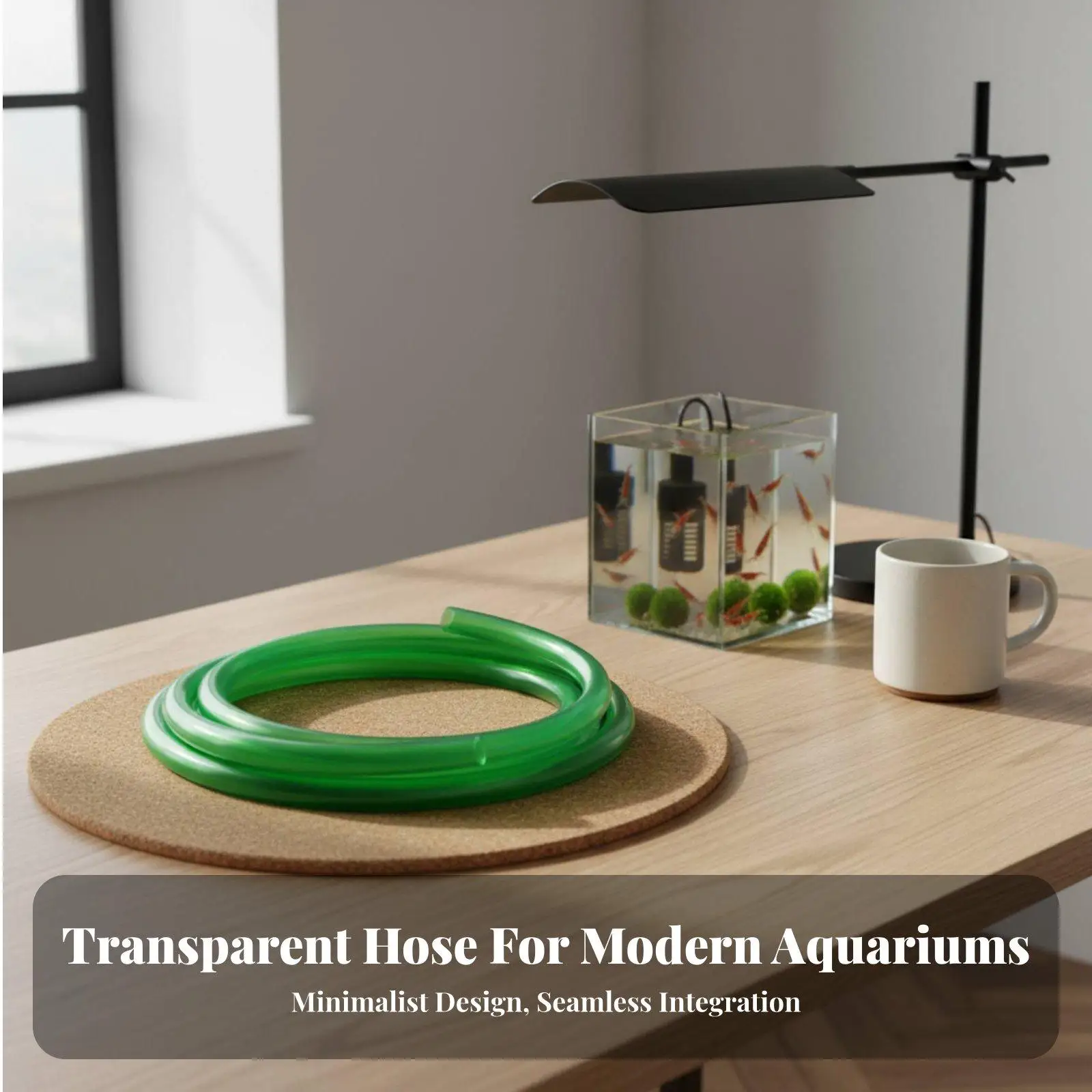 High Flow Aquarium Tube Flexible Water Pipe Accessory for Water Exchange Oxygenation for Fish Tank Setup