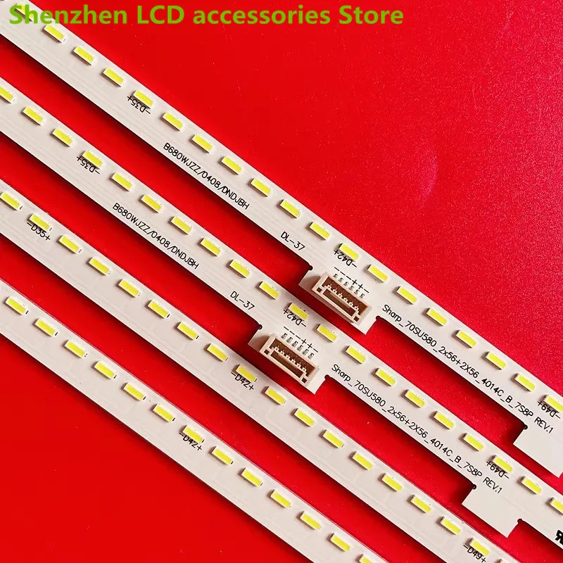 FOR Sharp 4T-C70AMSA C70AMZA light strip 70SU580-2X56-2X56-4014 STG700A1656LED 38CM 3V 100%NEW LED backlight strip