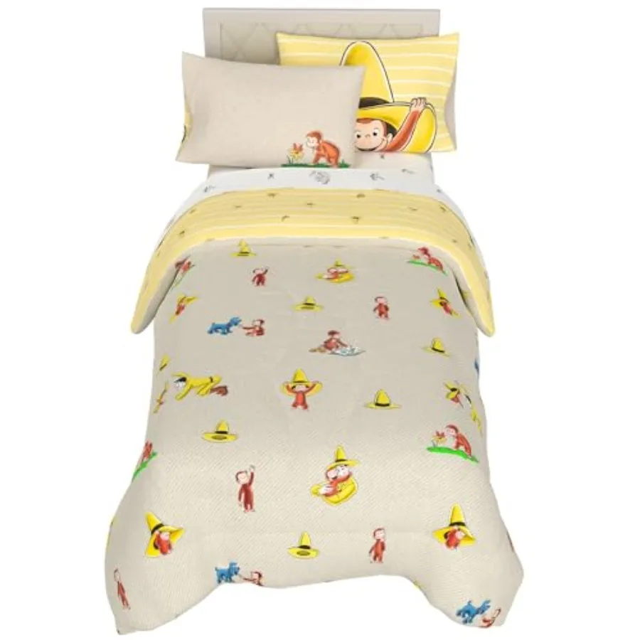 

Bedding Set Set Super Soft Cozy Reversible Comforter and Sheet Set with Sham 100% Officially Licensed Product by