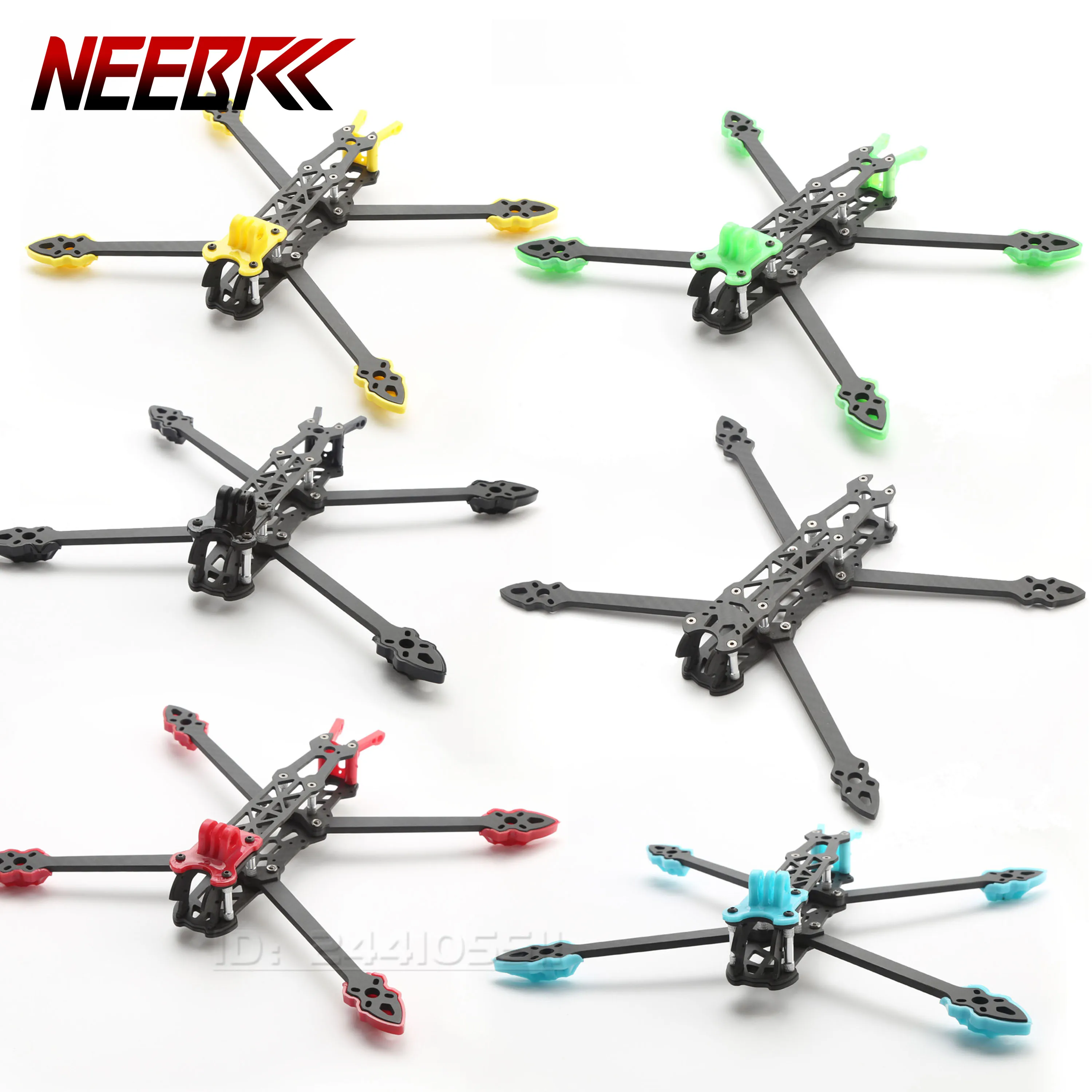 

5inch 225mm FPV Drone Quadcopter Frame 5mm Arm Kit 3K Carbon Fiber Print Part for Mark4 RC Racing Four-axle Plane Freestyle DIY