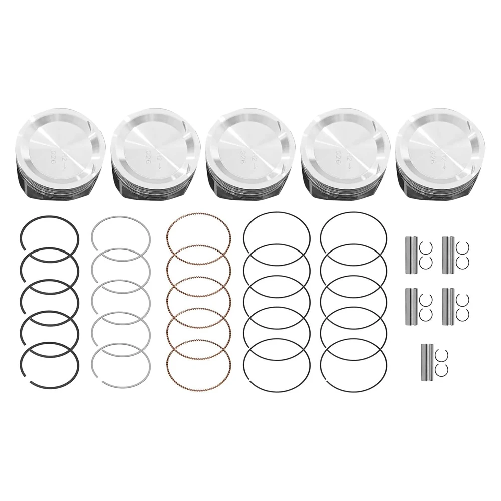 STD Oversize 0.5 Engine Parts Piston & Rings Set Fit 2.5 L T L5 GAS B5254T For Volvo S40 S60 S80 C30 C70 XC90 2.5T 2.5L 30731508