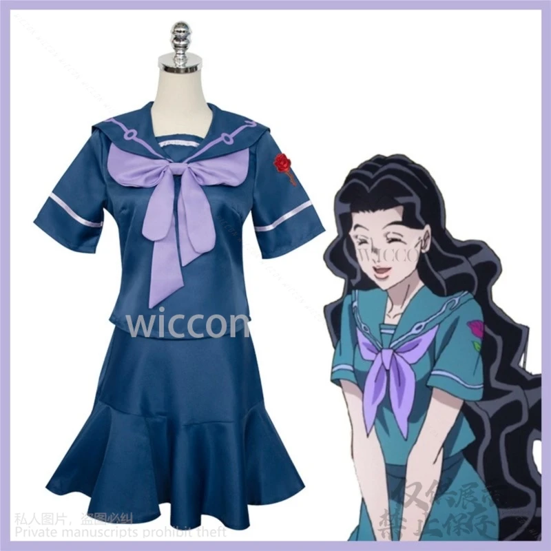 Anime JoJoo Izarre Adventuree Diamond Is Unbreakable Yamagishi Yukako Cosplay Costume Wig JK Uniform Shoes Woman Sailor Suit