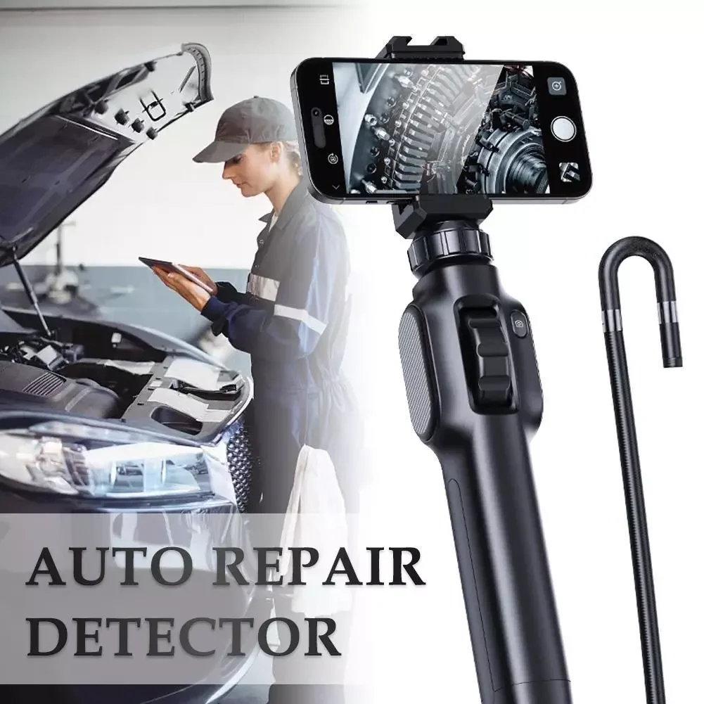 Industrial Sewer Piping Rotary Video Endoscope Camera With Articulation 360 For Android Type C Iphone IOS 1m 1080p Cars Rotary