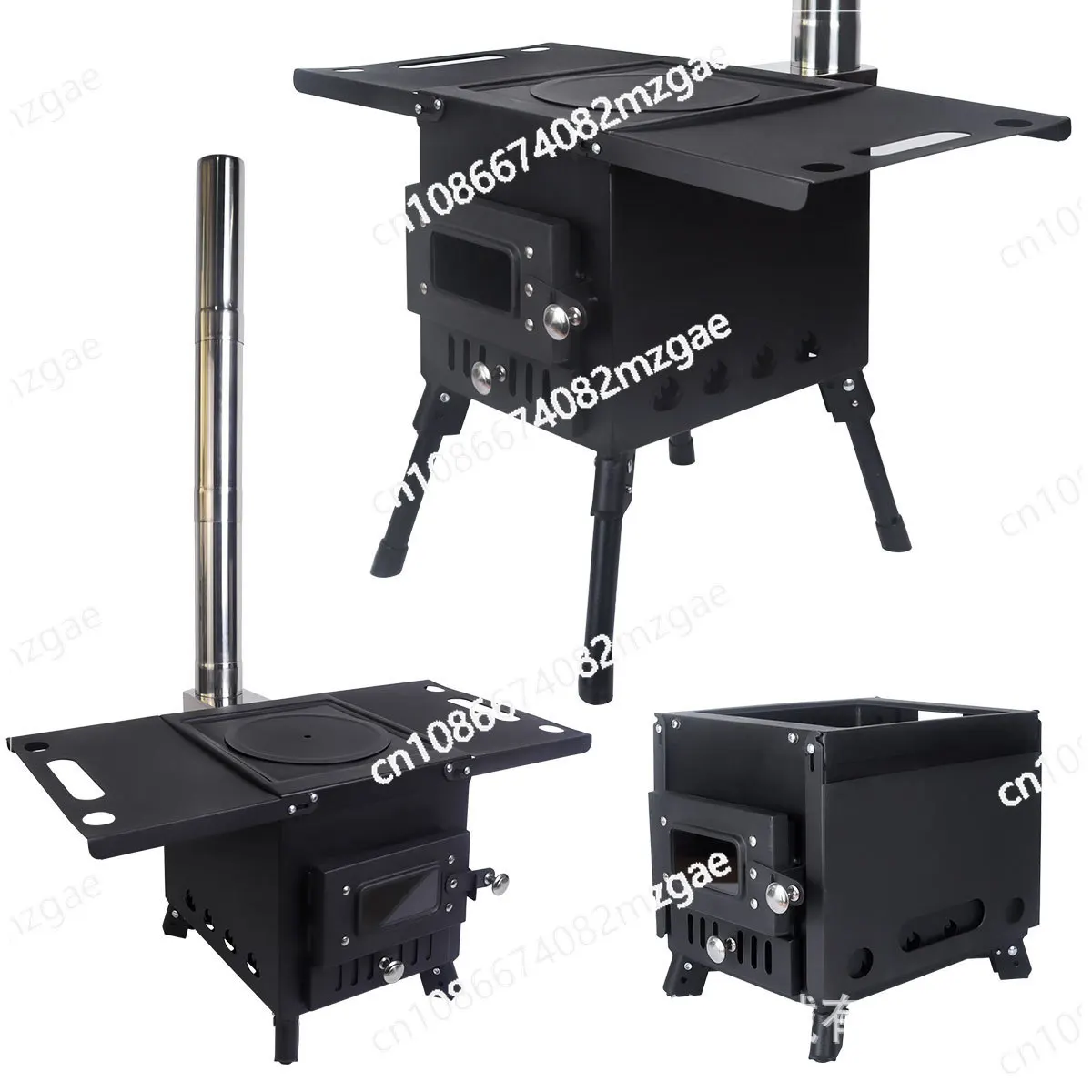 

Stainless steel oven outdoor picnic tent heating camping portable equipment wood